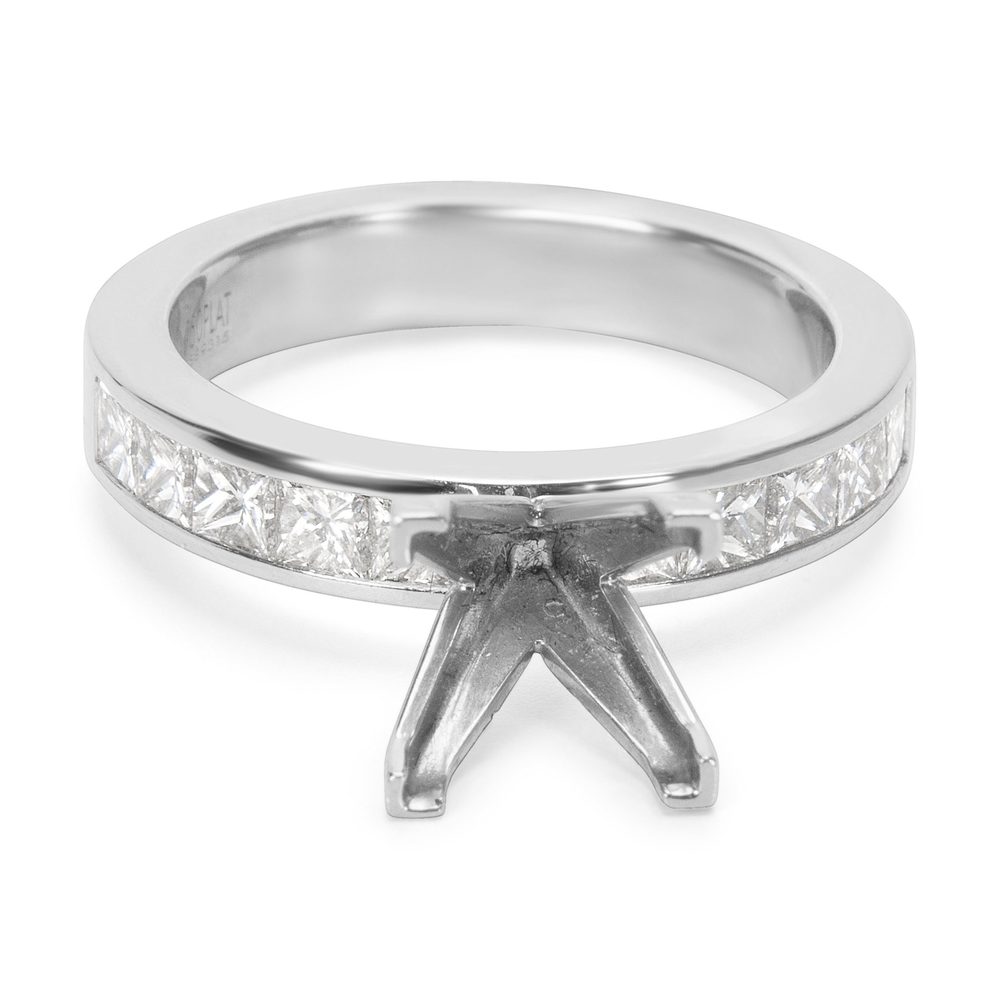 Brand New Diamond Engagement Ring Setting In Platinum 091 Ctw